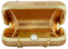 Handmade Embroidered Box Clutch for Women – Beaded Evening Purse with Detachable Chain Strap for Weddings & Parties