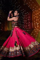 Fully Stitched Gamthi Work Chaniya Choli For Navratri