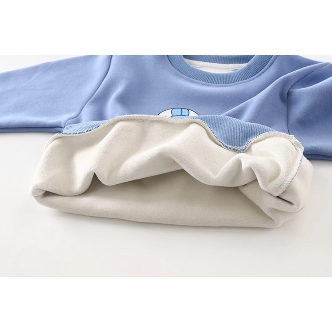 Little Astronaut Star Unisex Kids T-Shirt – Cotton Blend with Warm Wool Lining