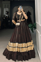 Navrratri Special Latest Bandhani Print Dupatta Chaniya Choli