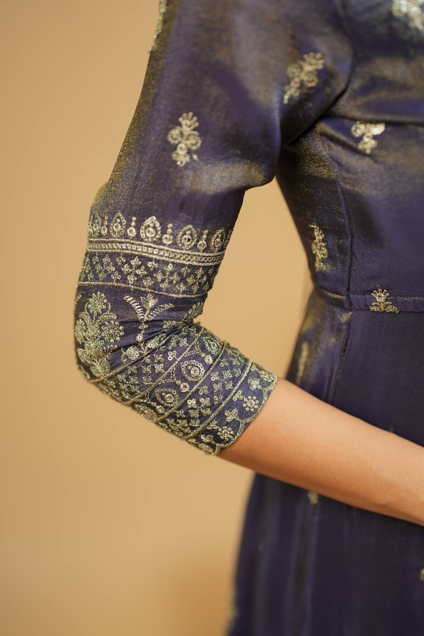 Cosmo Silk Kurta Set with 3/4 Sleeves and Cosmo Pants & Dupatta