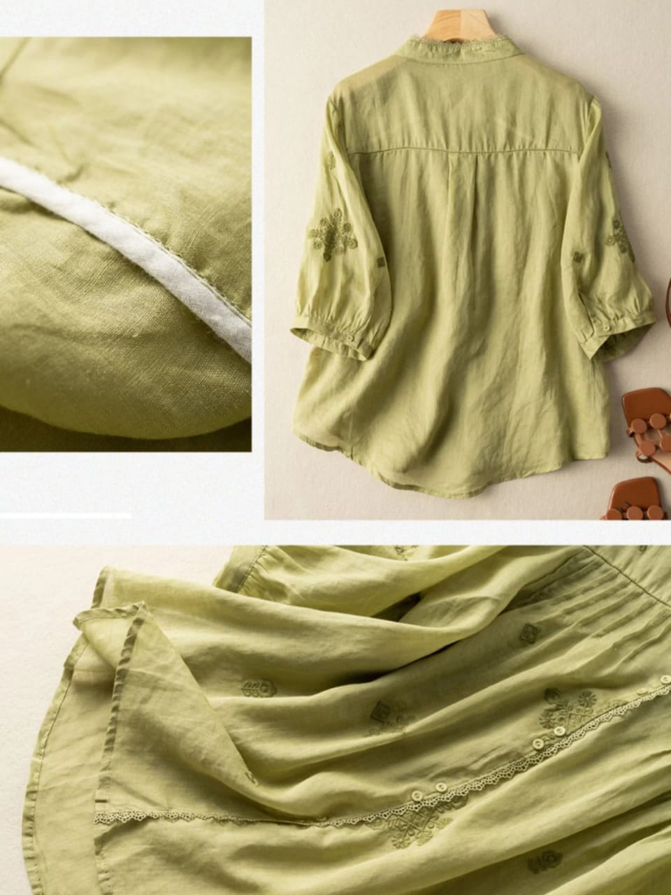 Elegant Cotton Embroidered Shirt – Comfort with Style