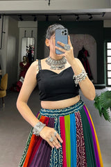 Fully Stitched Multi Color Chaniya Choli For Navratri