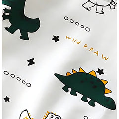 Little Jurassic Joy Boys and Girls Cotton Blend T-Shirt – Fun Dinosaur Print Casual Wear