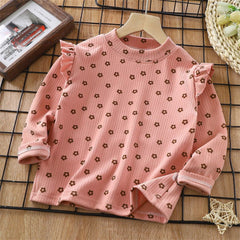 Little Lady Girls Peach Blossom Cotton Blend Top – Cute and Comfortable Summer Wear