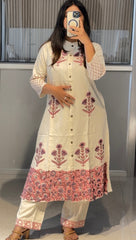 Coral Glow Ethnic Suit Ensemble