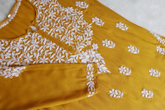 Safaa Mustard Yellow Long Modal