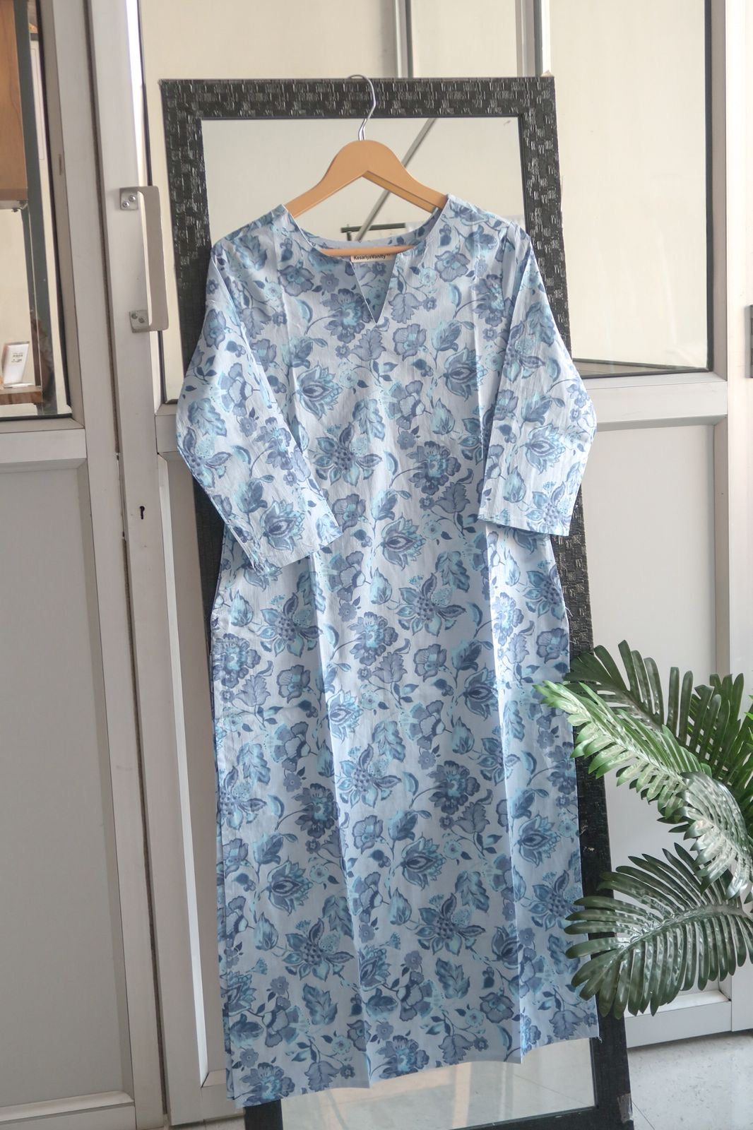 Cotton Printed Straight Kurta for Women