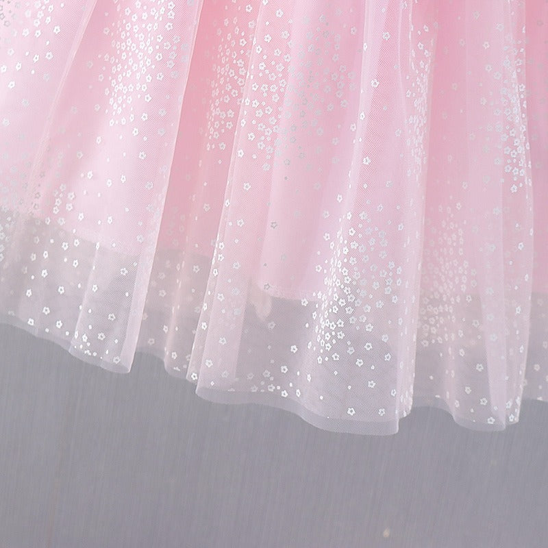 Angel Wings Lovely Girls Dress – Soft Cotton-Polyester Blend Outfit