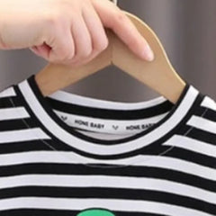 Animated 3D Duck Boys Two-Piece Set – Soft Cotton Outfit
