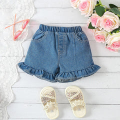 Ava Soft Bow Girls Two-Piece Set – Comfortable Cotton Blend Outfit