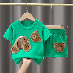 Baby Bear Boys and Girls Co-ord Set – Soft Cotton Blend Two-Piece Outfit