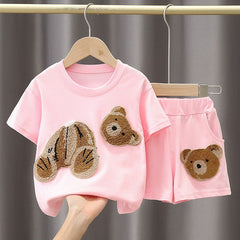 Baby Bear Boys and Girls Co-ord Set – Soft Cotton Blend Two-Piece Outfit