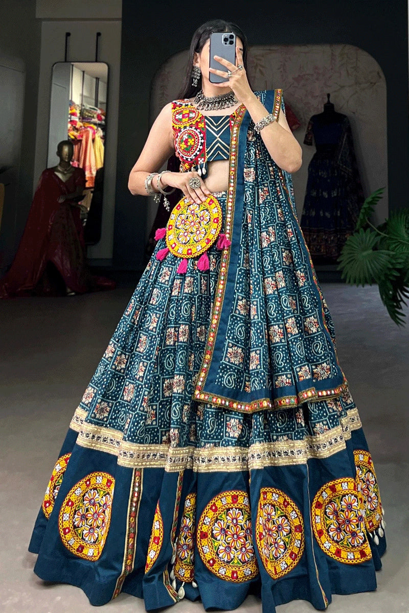 Navratri Special Bandhani Print Chaniya Choli