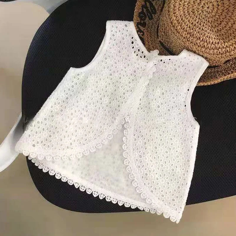 Beach Breeze Girls Set – Lightweight Cotton Blend Summer Outfit for Toddlers and Kids