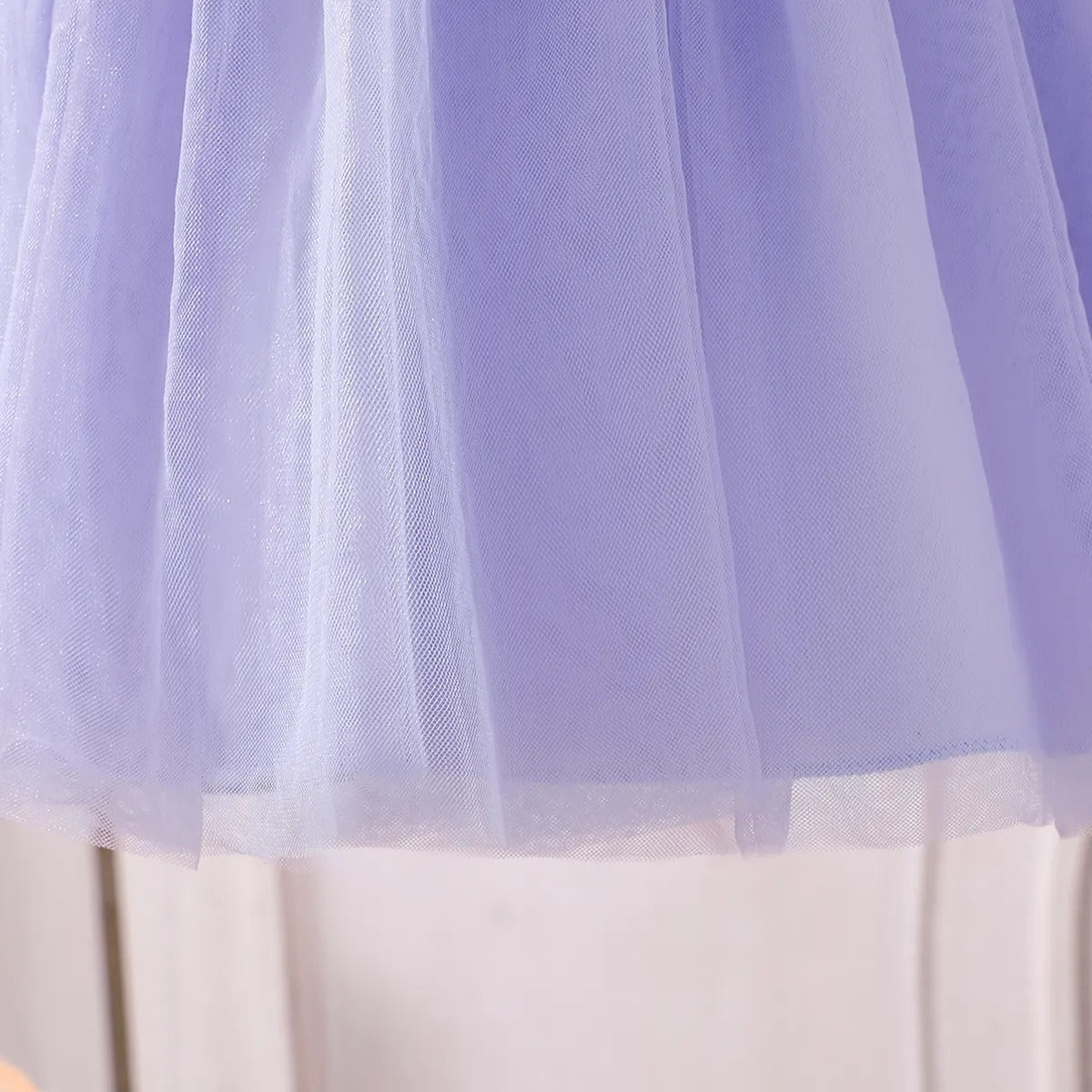 Elegant Lavender Stylish Girls Dress – Soft Cotton Blend Party Wear