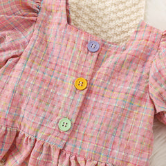 Belle Girls Pink Two-Piece Outfit – Cotton Summer Set