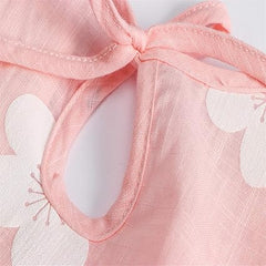 Blossom Pink Girls Cotton Dress – Comfortable Casual Wear