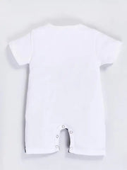 Blue Suspender-Style Baby Boy Romper – Soft Cotton Blend