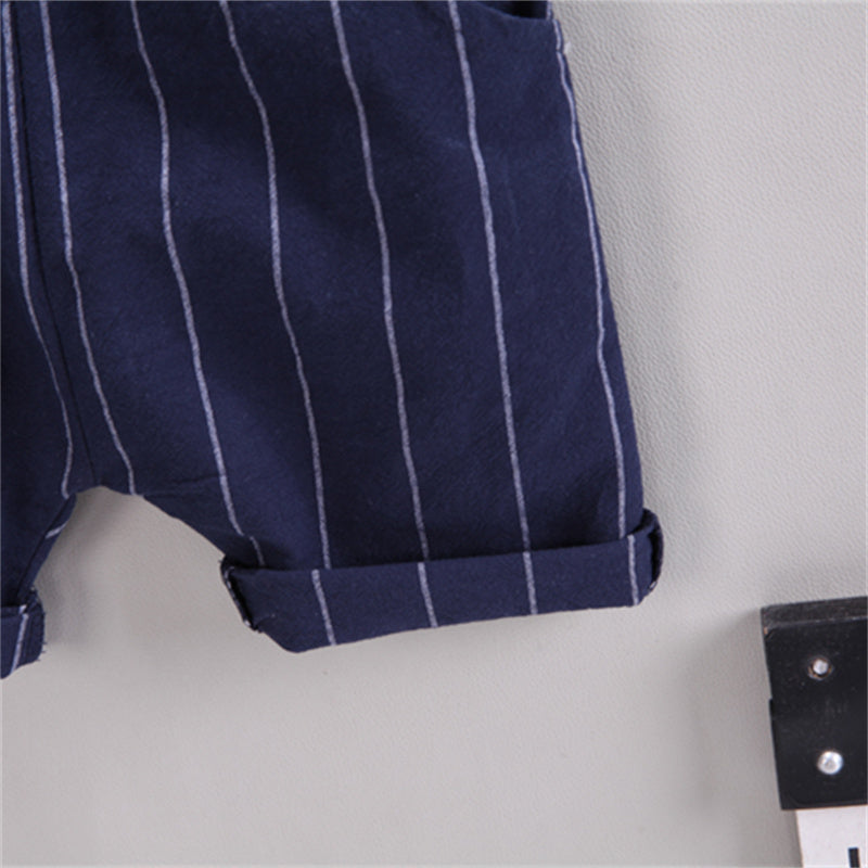 Boys Occasional Set with Attached Waistcoat and Bow – Cotton Blend Outfit
