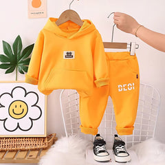 Boys Hoodie and Pants Set – Cotton Blend Casual Outfit