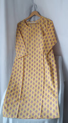 Light Yellow Cotton Kurta for Casual Comfort