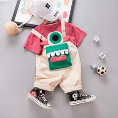 Cartoon Themed Jumpsuit for Baby Boys and Girls – Soft Cotton