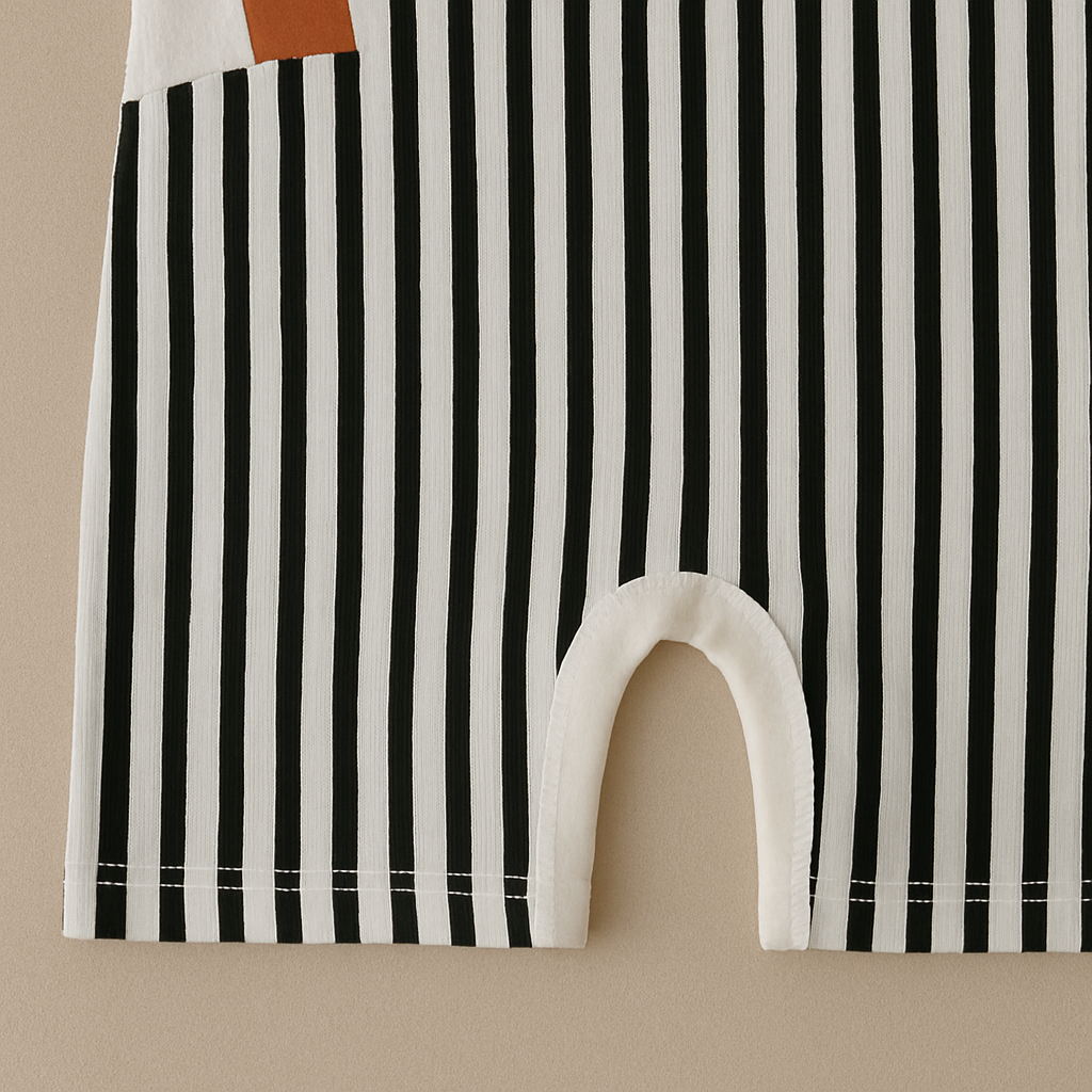 Classic Stripes Baby Romper for Boys and Girls – Soft Cotton