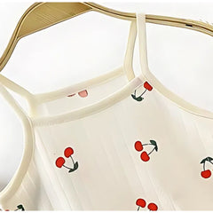 Cherry Sweet Girls Cotton Blend Lounge Wear Set – Comfortable Two-Piece Outfit
