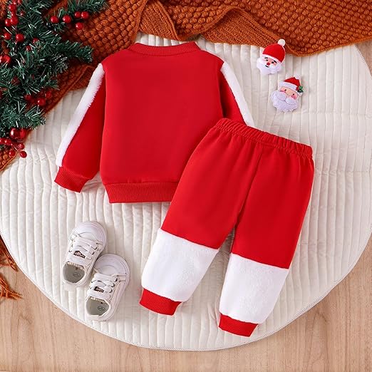 Christmas Santa Baby Boys Co-ord Set – Festive Cotton Blend Outfit