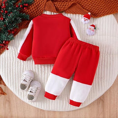 Christmas Santa Baby Boys Co-ord Set – Festive Cotton Blend Outfit
