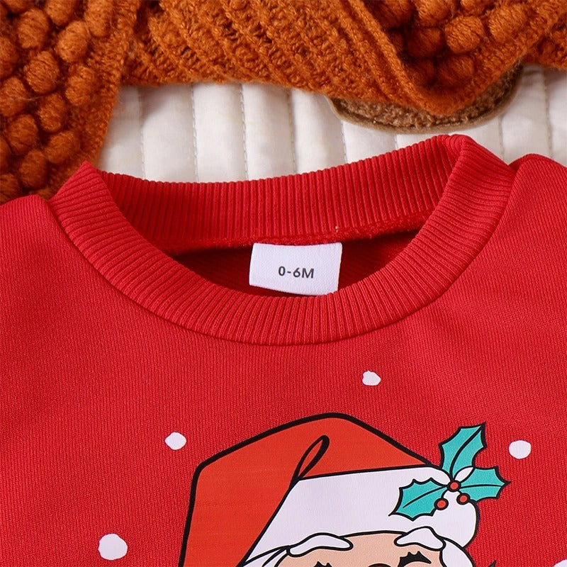 Christmas Santa Baby Boys Co-ord Set – Festive Cotton Blend Outfit