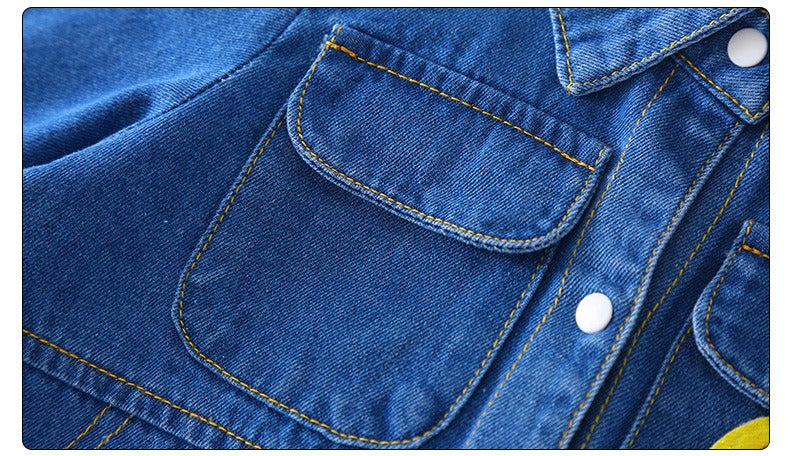 Classic Safari Baby Denim Jumpsuit for Boys and Girls – Durable and Stylish