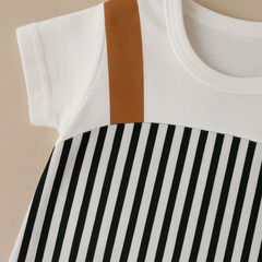 Classic Stripes Baby Romper for Boys and Girls – Soft Cotton
