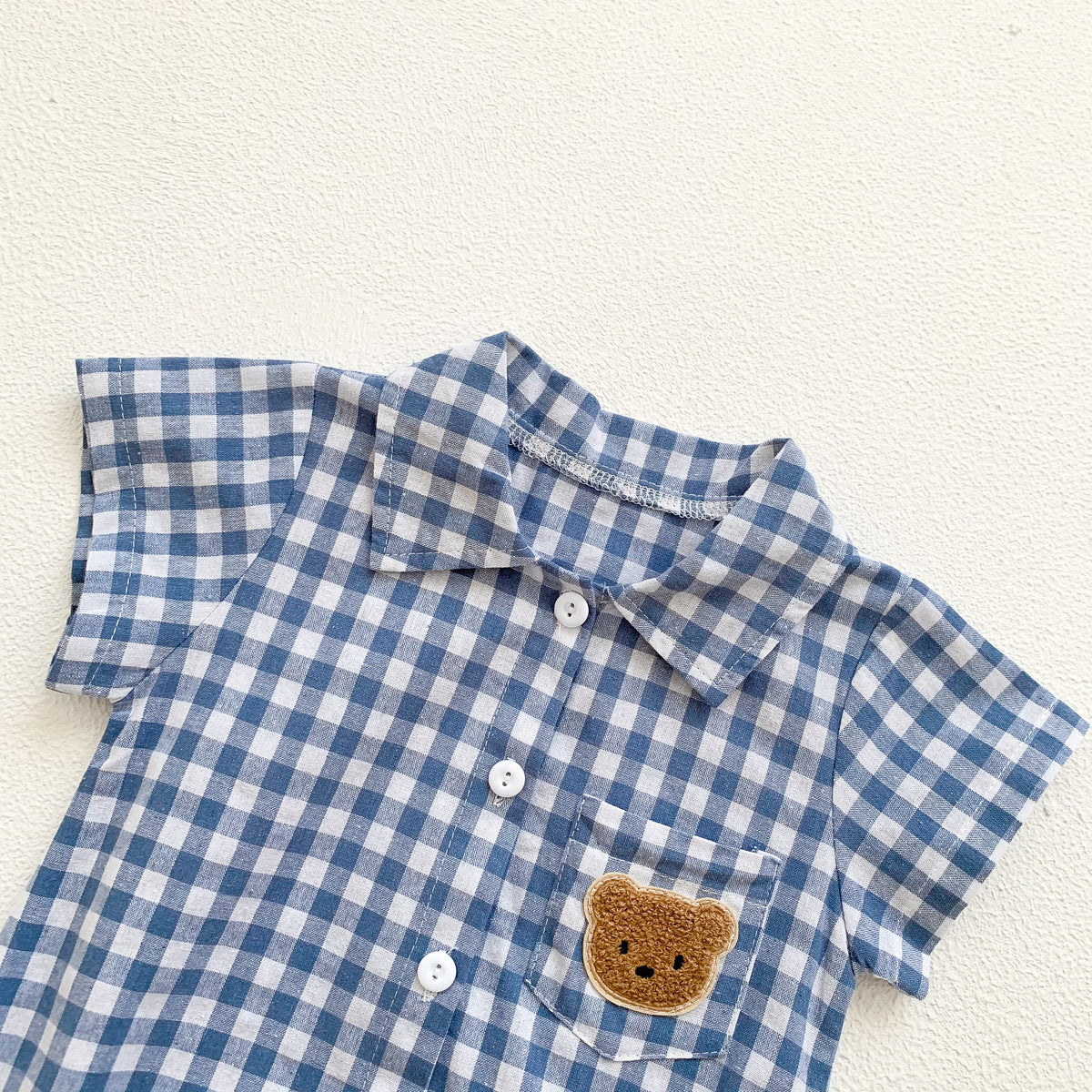 Colour Checkered Baby Boys Romper – Soft Cotton