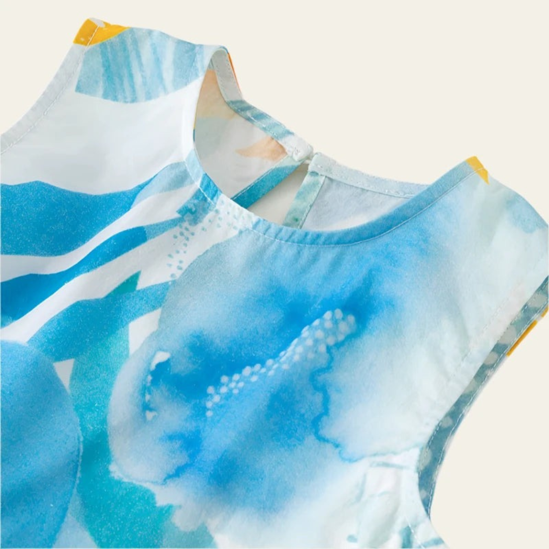 Colour Pop Girls Dress – Bright Cotton Blend Party and Casual Wear