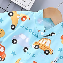 Colourful Cars Boys Set – Soft Cotton T-Shirt and Shorts