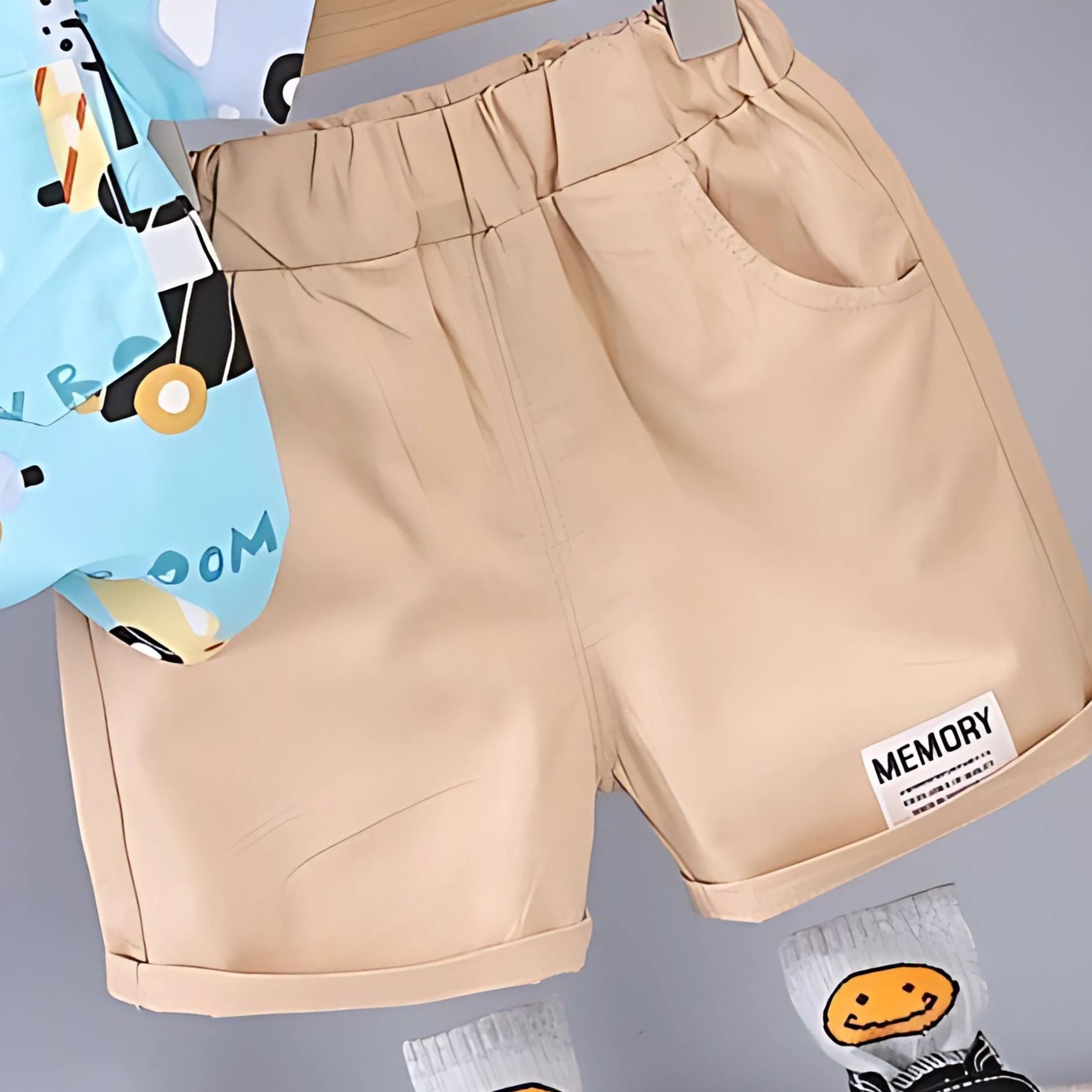 Colourful Cars Boys Set – Soft Cotton T-Shirt and Shorts