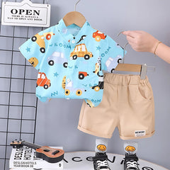 Colourful Cars Boys Set – Soft Cotton T-Shirt and Shorts
