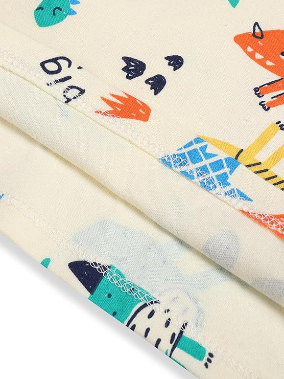 Colourful Dino Explorer Boys Set – Soft Cotton T-Shirt and Shorts