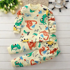 Colourful Dino Explorer Boys Set – Soft Cotton T-Shirt and Shorts