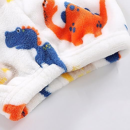 Colourful Dino Girls and Boys Co-ord Set – Soft Cotton Blend with Plush Lining