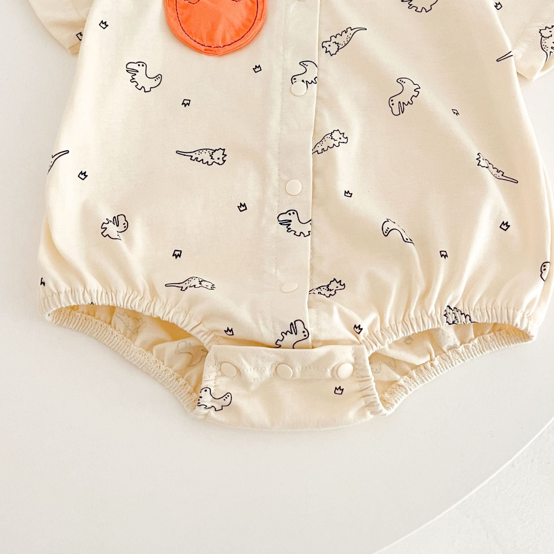 Comfy Dino Baby Boys Romper Shirt – Soft Cotton