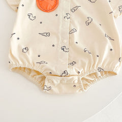 Comfy Dino Baby Boys Romper Shirt – Soft Cotton