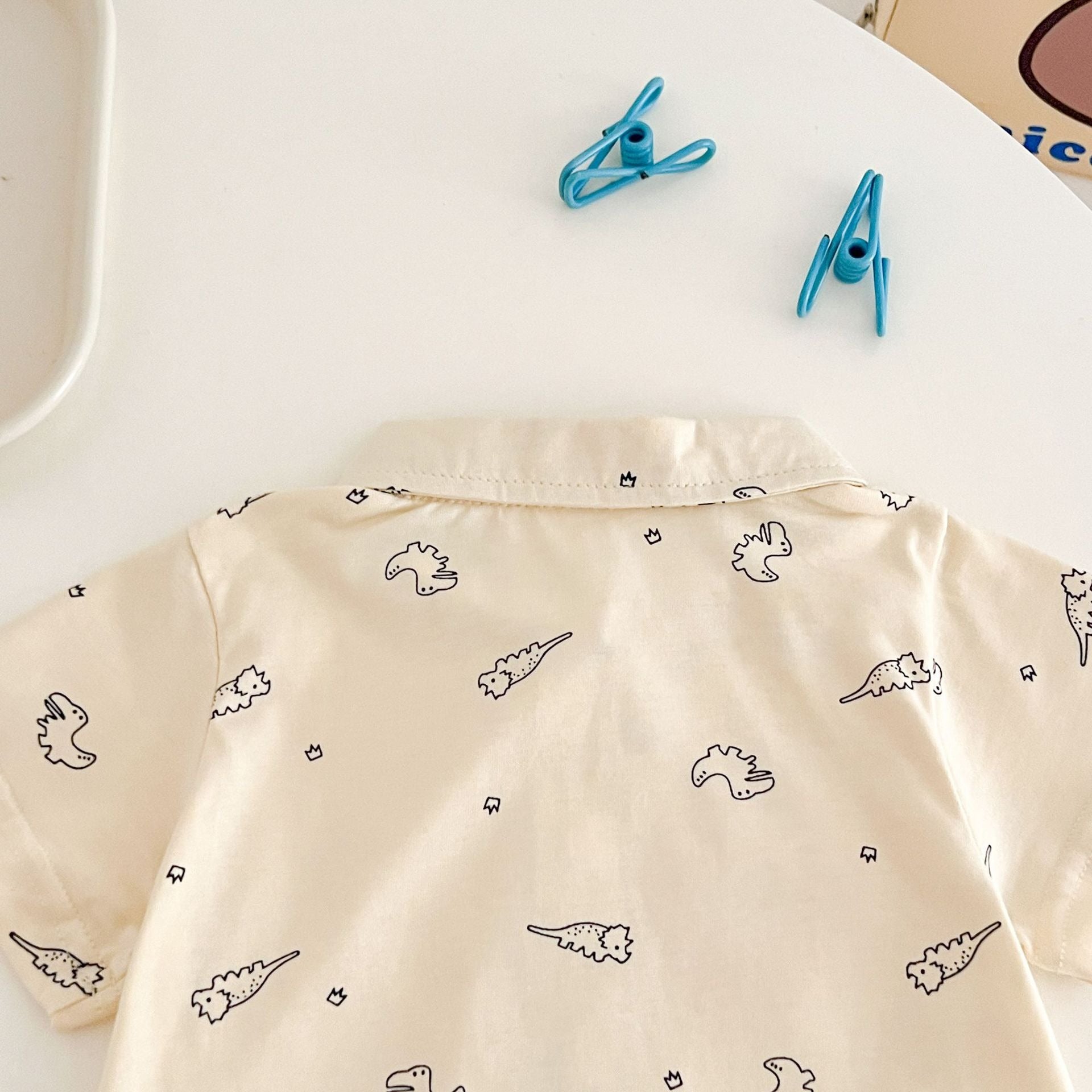 Comfy Dino Baby Boys Romper Shirt – Soft Cotton