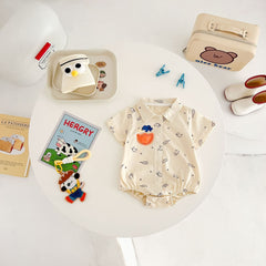 Comfy Dino Baby Boys Romper Shirt – Soft Cotton