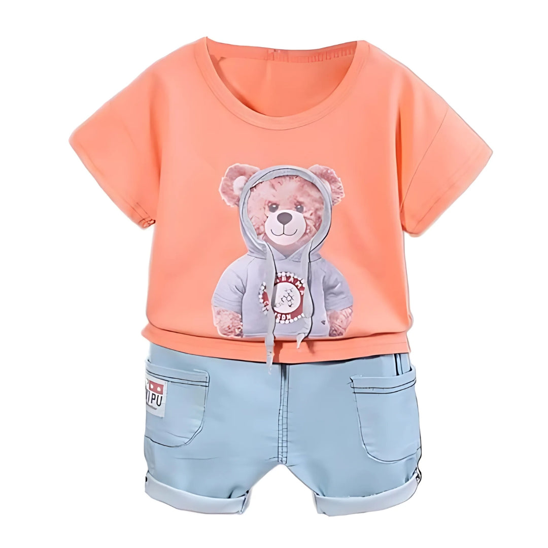 Cool Teddy Boys T-Shirt and Bottom Set – Comfortable Cotton Outfit