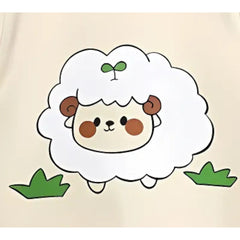 Cuddly Sheep Comfy Everyday Boys and Girls Set – Soft Cotton Blend Loungewear