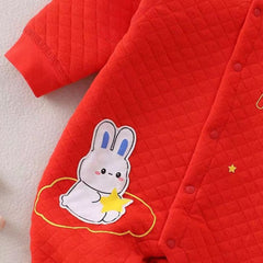 Cute Bunny Baby Boys and Girls Romper – Soft Cotton One-Piece Outfit