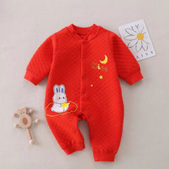 Cute Bunny Baby Boys and Girls Romper – Soft Cotton One-Piece Outfit